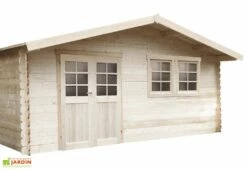 Solid Abri De Jardin Bois Vernier 28mm (538x538cm) Traité En Option