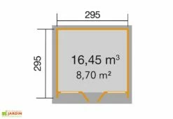 Abri De Jardin En Bois D’Épicéa Design 263 T3 - 8,7 M² (3 Coloris) -MON AMENAGEMENT JARDIN Soldes abri jardin bois weka 263 t3