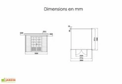 Abri De Jardin Composite Toit Plat – Actual 3 X 3 M -MON AMENAGEMENT JARDIN Soldes abri jardin composite actual 3x3m 4 1