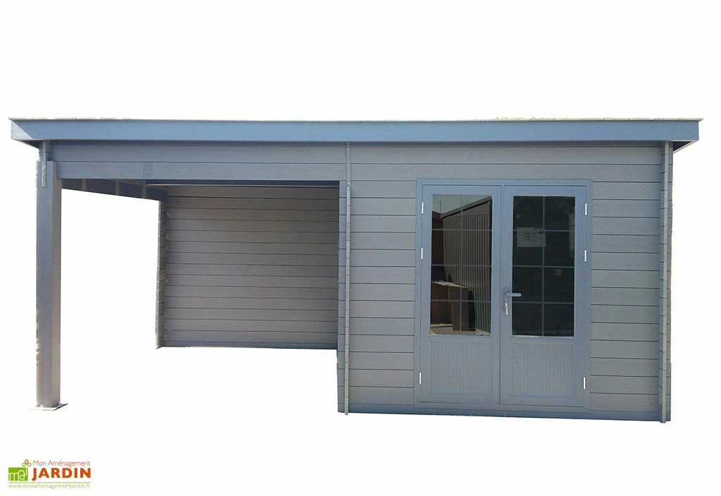 Abri De Jardin Composite Toit Plat + Auvent – Actual 6 X 3 M Gris Anthracite 3 Abri De Jardin Composite Toit Plat + Auvent – Actual 6 X 3 M Gris Anthracite