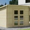 Abri De Jardin En Bois D'épicéa De 7,4 M² Ep. 28 Mm – Juno -MON AMENAGEMENT JARDIN Soldes abri jardin forest style amazonie brut 1