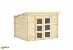 Abri De Jardin En Bois D'épicéa De 7,4 M² Ep. 28 Mm – Juno 9 Abri De Jardin En Bois D'épicéa De 7,4 M² Ep. 28 Mm – Juno -MON AMENAGEMENT JARDIN Soldes abri jardin forest style amazonie brut 4