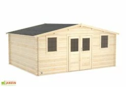 Abri De Jardin En Bois D'épicéa De 19,8 M² Ep. 28 Mm - Juno -MON AMENAGEMENT JARDIN Soldes abri jardin forest style nyassa 4