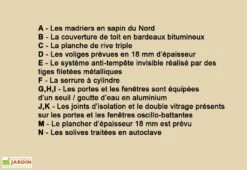 Abri De Jardin Bois Murier (498x398x277) 44 Mm -MON AMENAGEMENT JARDIN Soldes abri jardin galanis1 7