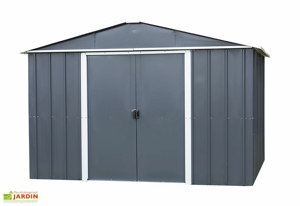 Abri De Jardin Acier Galvanisé Anthracite 137 X 202 Cm 2,77 M² 5 Abri De Jardin Acier Galvanisé Anthracite 137 X 202 Cm 2,77 M² – Image 3