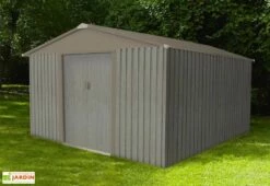 Abri De Jardin En Métal Look Bois Vieilli 9,66 M²