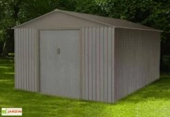 Abri De Jardin En Métal Look Bois Vieilli 13,51 M²