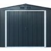 Abri De Jardin En Métal Galvanisé Anthracite Duramax 9 M² -MON AMENAGEMENT JARDIN Soldes abri jardin metal duramax anthracite duae1010pr 1