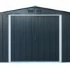 Abri De Jardin En Métal Galvanisé Anthracite Duramax 7 M² -MON AMENAGEMENT JARDIN Soldes abri jardin metal duramax anthracite duae108pr