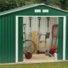 Abri De Jardin En Métal 0,33 Mm Duramax 8 M² – Vert Pin 10 X 8 -MON AMENAGEMENT JARDIN Soldes abri jardin metal duramax vert pin 10x8 1