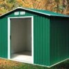 Abri De Jardin En Métal 0,33 Mm Duramax 5 M² – Vert Pin 8 X 6 -MON AMENAGEMENT JARDIN Soldes abri jardin metal duramax vert pin 8x6 1
