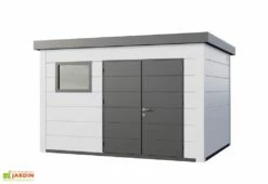 Abri De Jardin En Métal Eleganto Plus – 11,6 M² -MON AMENAGEMENT JARDIN Soldes abri jardin metal eleganto plus blanc