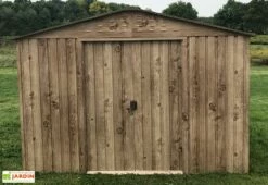 Abri De Jardin En Métal Duramax Woodgrain Imitation Bois 8 M² -MON AMENAGEMENT JARDIN Soldes abri jardin metal imitation bois duramax woodgrain 10x8 2 1