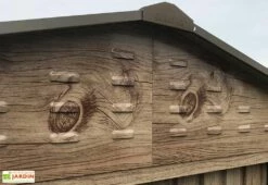 Abri De Jardin En Métal Duramax Woodgrain Imitation Bois 8 M² -MON AMENAGEMENT JARDIN Soldes abri jardin metal imitation bois duramax woodgrain 1 1