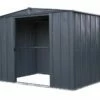 Abri De Jardin En Métal Gris Spacemaker Acier Galvanisé – 4,5 M² -MON AMENAGEMENT JARDIN Soldes abri jardin metal spacemaker gris acier galvanise 250cm