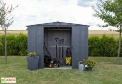 Abri De Jardin En Métal Gris Spacemaker Acier Galvanisé – 4,5 M² 13 Abri De Jardin En Métal Gris Spacemaker Acier Galvanisé – 4,5 M² -MON AMENAGEMENT JARDIN Soldes abri jardin metal spacemaker gris acier galvanise 250cm 4