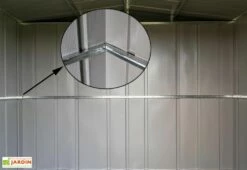 Abri De Jardin En Métal Gris Spacemaker Acier Galvanisé – 4,5 M² 12 Abri De Jardin En Métal Gris Spacemaker Acier Galvanisé – 4,5 M² -MON AMENAGEMENT JARDIN Soldes abri jardin metal spacemaker gris acier galvanise 250cm 6