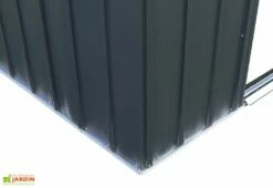 Abri De Jardin En Métal Gris Spacemaker Acier Galvanisé – 7 M² -MON AMENAGEMENT JARDIN Soldes abri jardin metal spacemaker gris acier galvanise 300cm 4