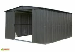 Abri De Jardin En Métal Gris Spacemaker Acier Galvanisé – 11 M²