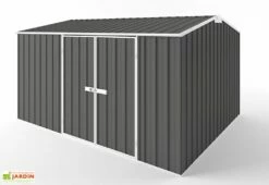 Abri De Jardin En Métal Galvanisé Gris 11 M² 0,35 Mm -MON AMENAGEMENT JARDIN Soldes abri jardin metal zincalume galvanise 300x375cm 2