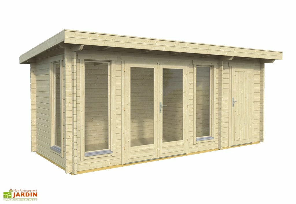 Abri De Jardin Moderne En Bois D’épicéa Brut Milford – 14,68 M² 3 Abri De Jardin Moderne En Bois D’épicéa Brut Milford – 14,68 M²