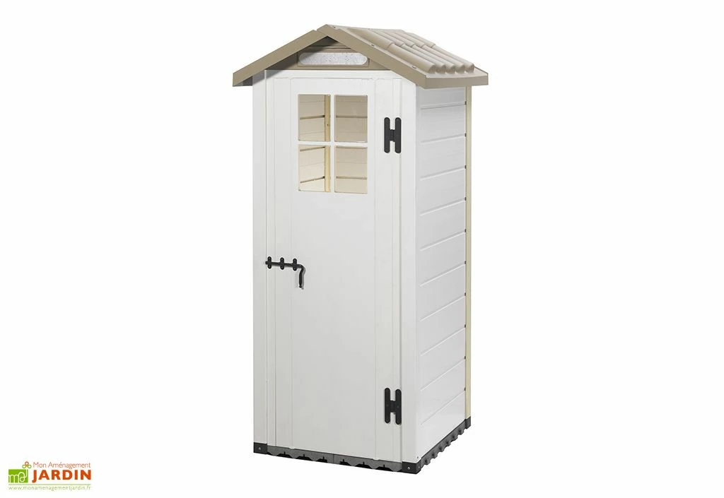 Abri De Jardin Mural En PVC Evo 80 Beige (82x82cm) 5 Abri De Jardin Mural En PVC Evo 80 Beige (82x82cm) – Image 3