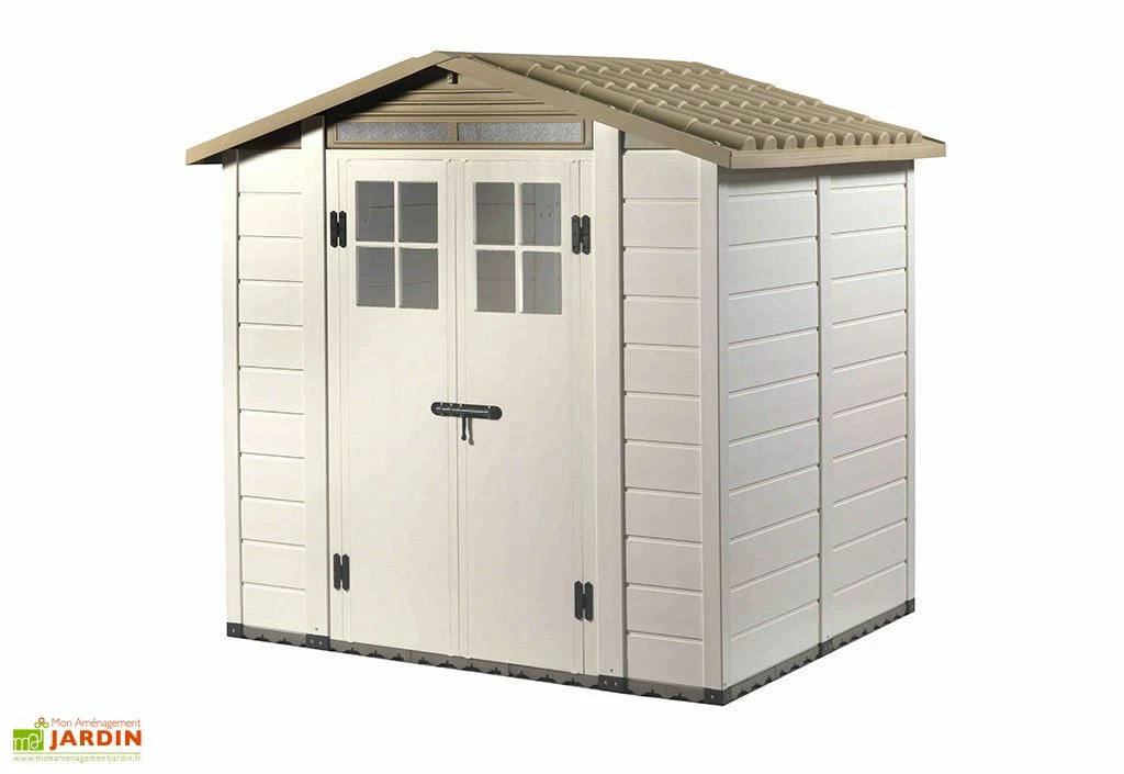 Abri De Jardin En PVC Evo 200 Beige (162x202cm) 4 Abri De Jardin En PVC Evo 200 Beige (162x202cm) – Image 2