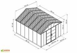 Abri De Jardin En Polycarbonate Et Aluminium Yukon 11 M² 10 Abri De Jardin En Polycarbonate Et Aluminium Yukon 11 M² -MON AMENAGEMENT JARDIN Soldes abri jardin polycarbonate aluminium yukon 11 m