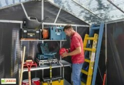 Abri De Jardin En Polycarbonate Et Aluminium Yukon 7 M² -MON AMENAGEMENT JARDIN Soldes abri jardin polycarbonate aluminium yukon 7 m 4