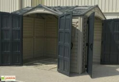 Abri De Jardin En PVC Duramax 8 M² – Apex 10 X 8 Gris Anthracite -MON AMENAGEMENT JARDIN Soldes abri jardin pvc duramax darkgrey apex 10x8 8m2 1