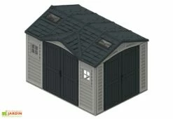 Abri De Jardin En PVC Duramax 8 M² – Apex 10 X 8 Gris Anthracite