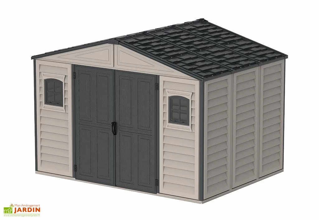 Abri De Jardin En PVC Duramax 8,05 M² Gris 4 Abri De Jardin En PVC Duramax 8,05 M² Gris – Image 2