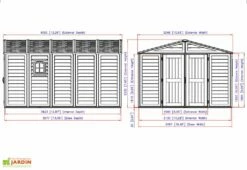 Abri De Jardin En PVC Duramax Beige 13 M² – Woodstyle Premium 10 X 13 10 Abri De Jardin En PVC Duramax Beige 13 M² – Woodstyle Premium 10 X 13 -MON AMENAGEMENT JARDIN Soldes abri jardin pvc duramax woodstyle premium 10x13 13m2 3
