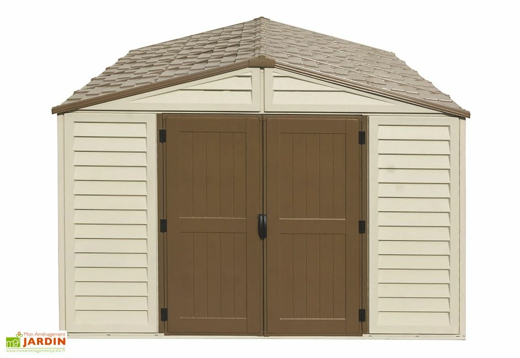 Abri De Jardin En PVC Duramax Beige 13 M² – Woodstyle Premium 10 X 13 4 Abri De Jardin En PVC Duramax Beige 13 M² – Woodstyle Premium 10 X 13 – Image 2