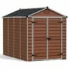 Abri De Jardin Skylight 5,6 M² Ambre | Palram - Canopia -MON AMENAGEMENT JARDIN Soldes abri jardin pvc skylight 702921 palram