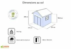 Keter Abri De Jardin PVC Brossium 759 (229x287) 13 Keter Abri De Jardin PVC Brossium 759 (229x287) -MON AMENAGEMENT JARDIN Soldes abri jardin resine brossium 759 dimensions