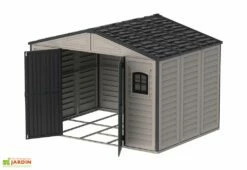 Abri De Jardin En PVC Duramax 8,05 M² Gris 8 Abri De Jardin En PVC Duramax 8,05 M² Gris -MON AMENAGEMENT JARDIN Soldes abri jardin resine duramax gris