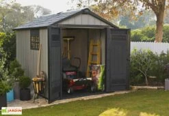 Keter Abri De Jardin PVC Brossium 759 (229x287) 11 Keter Abri De Jardin PVC Brossium 759 (229x287) -MON AMENAGEMENT JARDIN Soldes abri jardin resine gris brossium 759 7