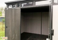 Keter Abri De Jardin En Résine Avec Toit Monopente Brossium 117 - 7,4 M² -MON AMENAGEMENT JARDIN Soldes abri jardin resine monopente keter vue interieure