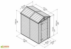 Abri De Jardin Skylight 2,1 M² Ambre | Palram - Canopia 10 Abri De Jardin Skylight 2,1 M² Ambre | Palram - Canopia -MON AMENAGEMENT JARDIN Soldes abri jardin skylight ambre 2m2 palram canopia