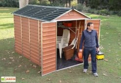 Abri De Jardin Skylight 5,6 M² Ambre | Palram - Canopia -MON AMENAGEMENT JARDIN Soldes abri jardin skylight ambre 6m2 palram canopia