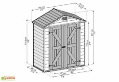 Abri De Jardin Skylight 1,7 M² Gris/Noir | Palram - Canopia 10 Abri De Jardin Skylight 1,7 M² Gris/Noir | Palram - Canopia -MON AMENAGEMENT JARDIN Soldes abri jardin skylight gris 2m2 palram canopia 1