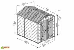 Abri De Jardin Skylight 4,2 M² Gris/Noir | Palram - Canopia 10 Abri De Jardin Skylight 4,2 M² Gris/Noir | Palram - Canopia -MON AMENAGEMENT JARDIN Soldes abri jardin skylight gris 4m2 palram canopia