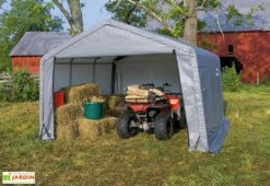 Abri De Jardin Souple En Acier Et Polyéthylène 14 M² -MON AMENAGEMENT JARDIN Soldes abri jardin souple acier enduit bache polyethylene 14m2 2