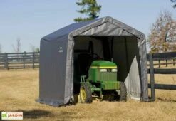 Abri De Jardin Souple En Acier Et Polyéthylène 9 M² -MON AMENAGEMENT JARDIN Soldes abri jardin souple acier enduit bache polyethylene 9m2 1