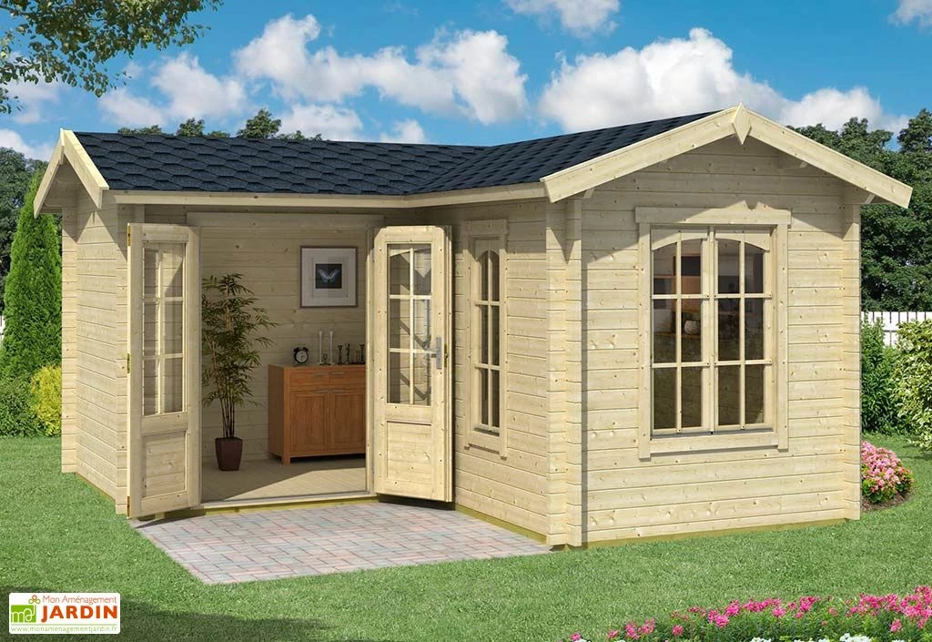 Abri De Jardin En Bois D’épicéa Brut 16 M² - Portsmouth 4 Abri De Jardin En Bois D’épicéa Brut 16 M² - Portsmouth – Image 2