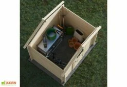 Abri De Jardin En Bois D’épicéa Brut Juno – 4,9 M² -MON AMENAGEMENT JARDIN Soldes abri juno 4m2 dans jardin toit ouvert