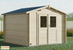 Abri De Jardin En Bois D’épicéa Brut Juno – 8,9 M²