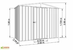 Abri De Jardin En Métal Fraser – 3,2 M² -MON AMENAGEMENT JARDIN Soldes abri metal fraser 1