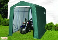 Abri De Jardin En Toile : Polyéthylène Vert 180 X 180 Cm – 3,24 M² -MON AMENAGEMENT JARDIN Soldes abri moto souple shelter logic sl70417